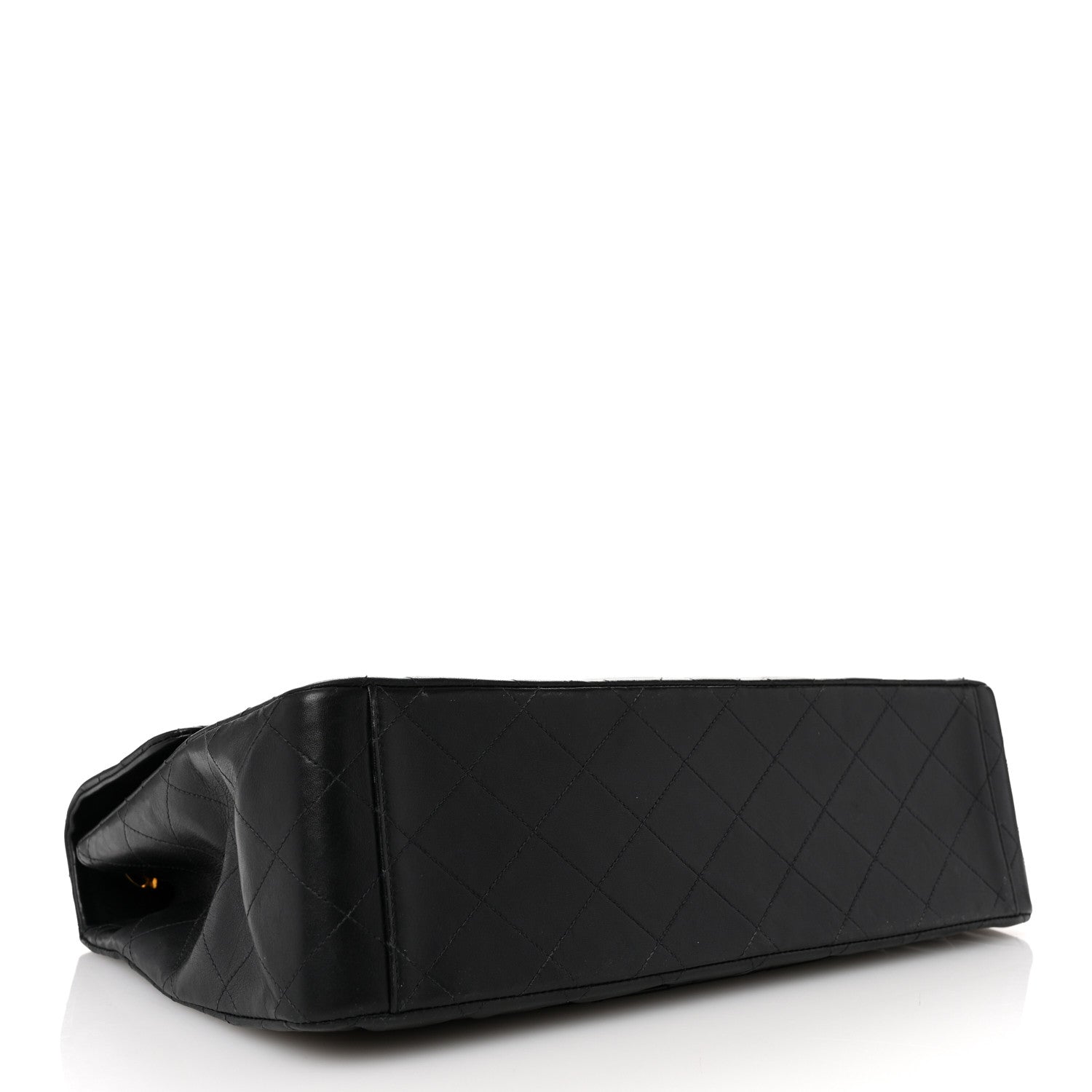 Chanel Lambskin Quilted XL Jumbo Single Flap Black 4 of 13