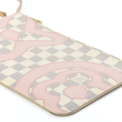 Louis Vuitton Damier Azur Tahitienne Neverfull MM GM Pochette 6 of 9