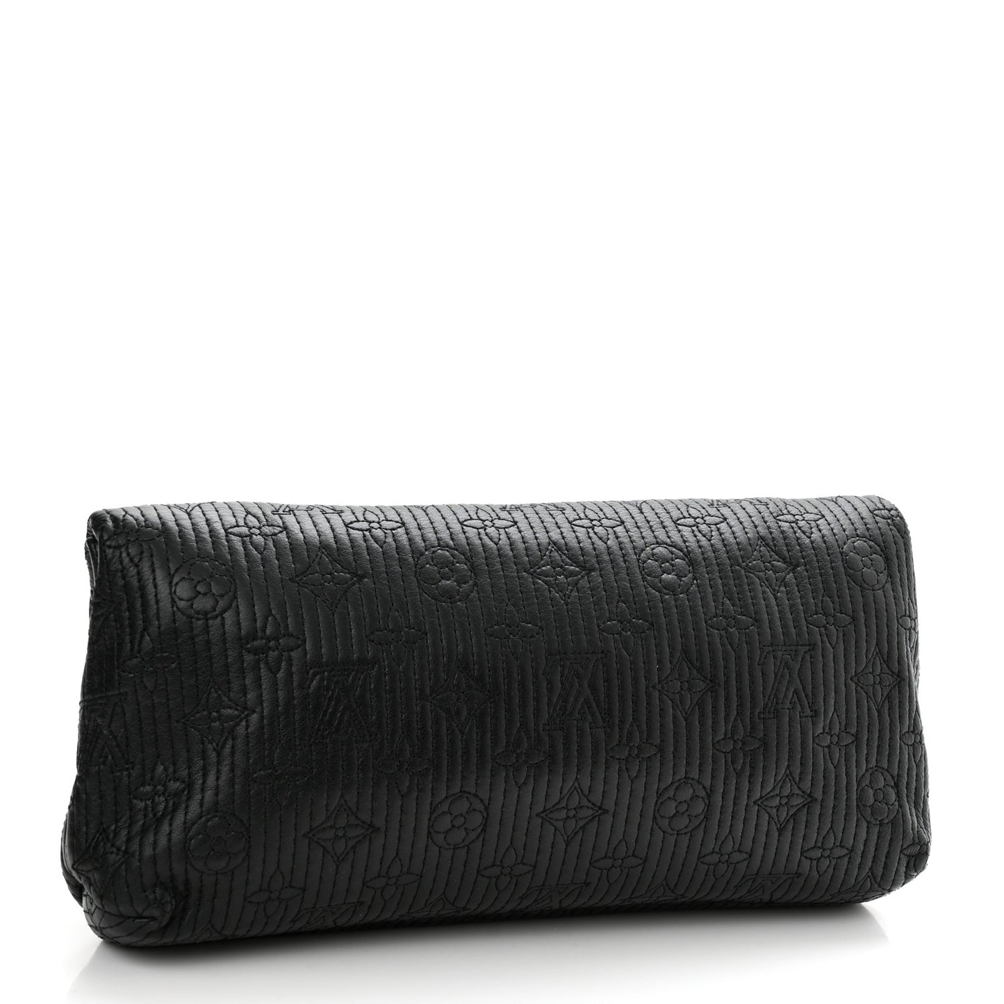 Calfskin Quilted Monogram Altair Clutch Black