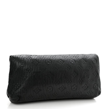 Louis Vuitton Calfskin Quilted Monogram Altair Clutch Black 4 of 7