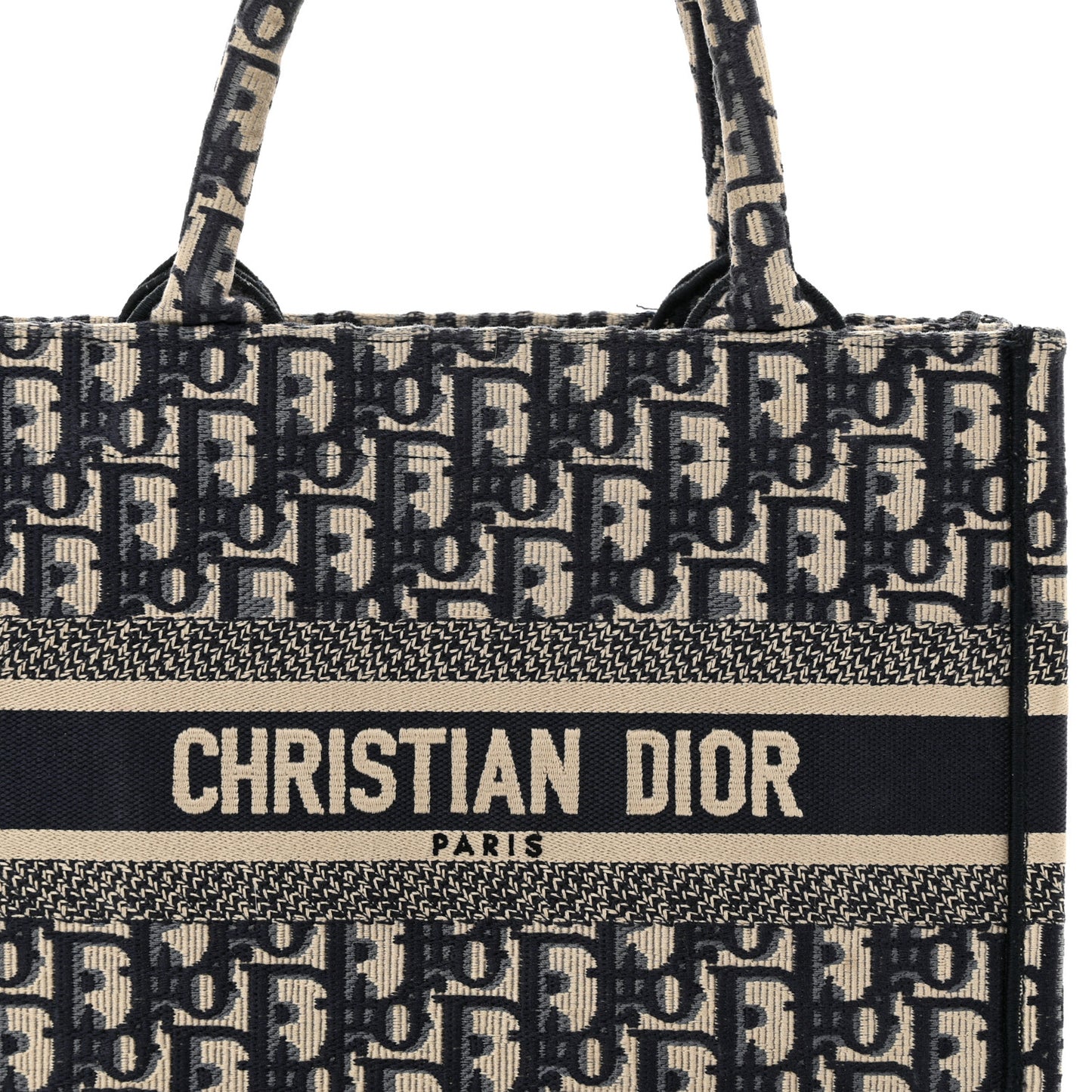 Oblique Small Book Tote Blue Multicolor