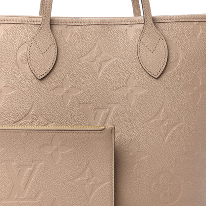 Louis Vuitton Empreinte Monogram Giant Neverfull MM Tourterelle 9 of 9