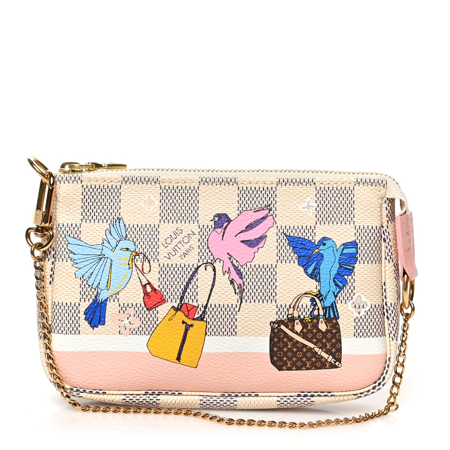 Damier Azur 2018 Christmas Animation Mini Pochette Accessories