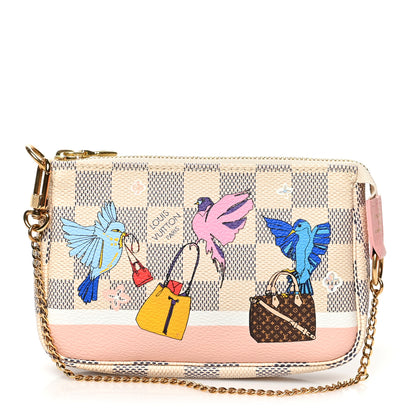 Louis Vuitton Damier Azur 2018 Christmas Animation Mini Pochette Accessories 1 of 7