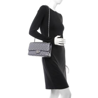 Chanel Patent Calfskin Quilted Medium Double Flap Light Purple 2 of 10