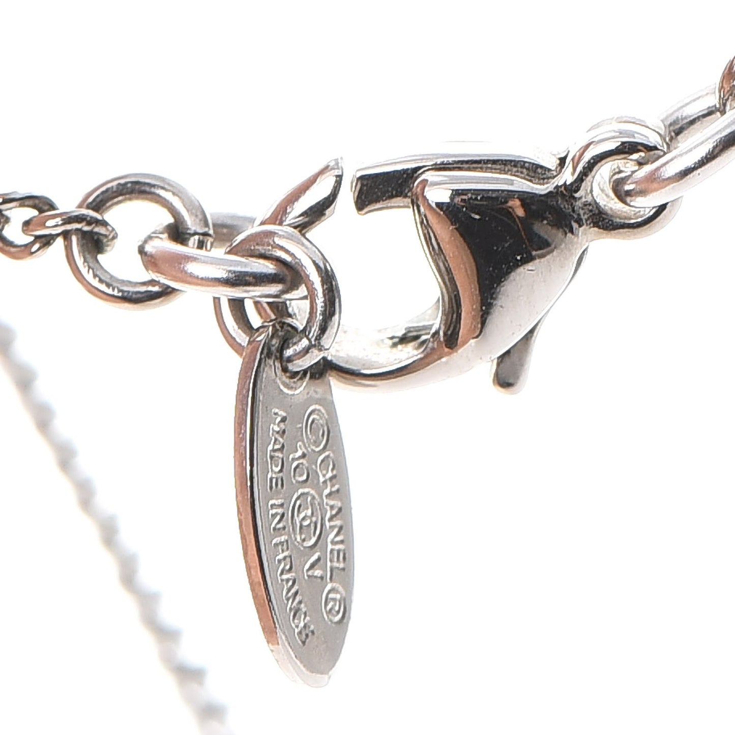 Crystal Timeless CC Necklace Silver