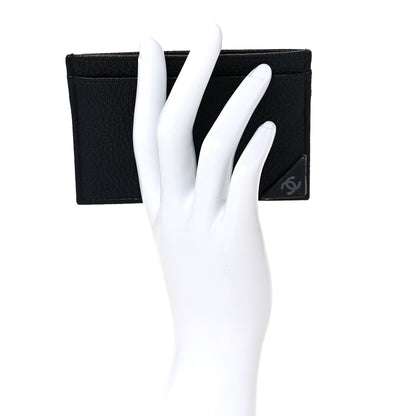 Chanel Goatskin CC Corner Card Holder Black 2 of 11