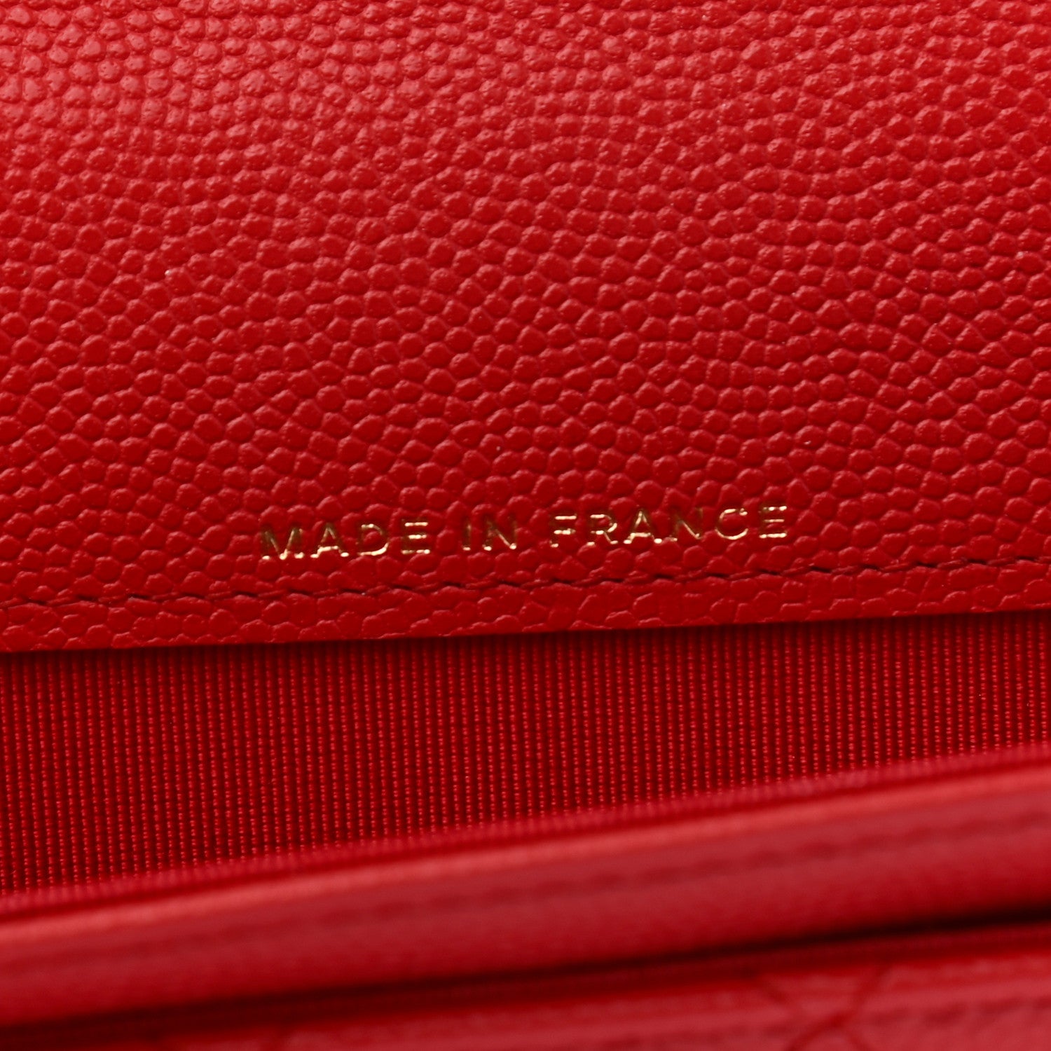 Chanel Caviar Quilted Flap Card Holder Wallet Red 7 of 8