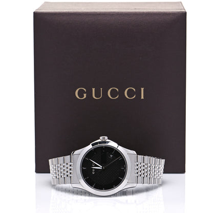 Gucci Stainless Steel 38mm G-Timeless Quartz Watch Black 6 of 6