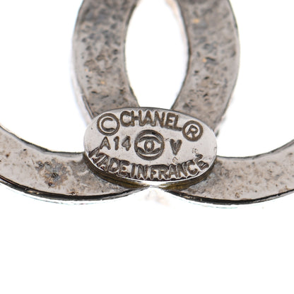 Chanel Crystal CC Earrings Silver 4 of 4