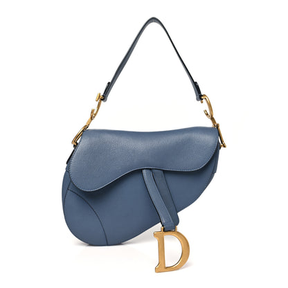 Christian Dior Calfskin Saddle Bag Sky Blue 1 of 12