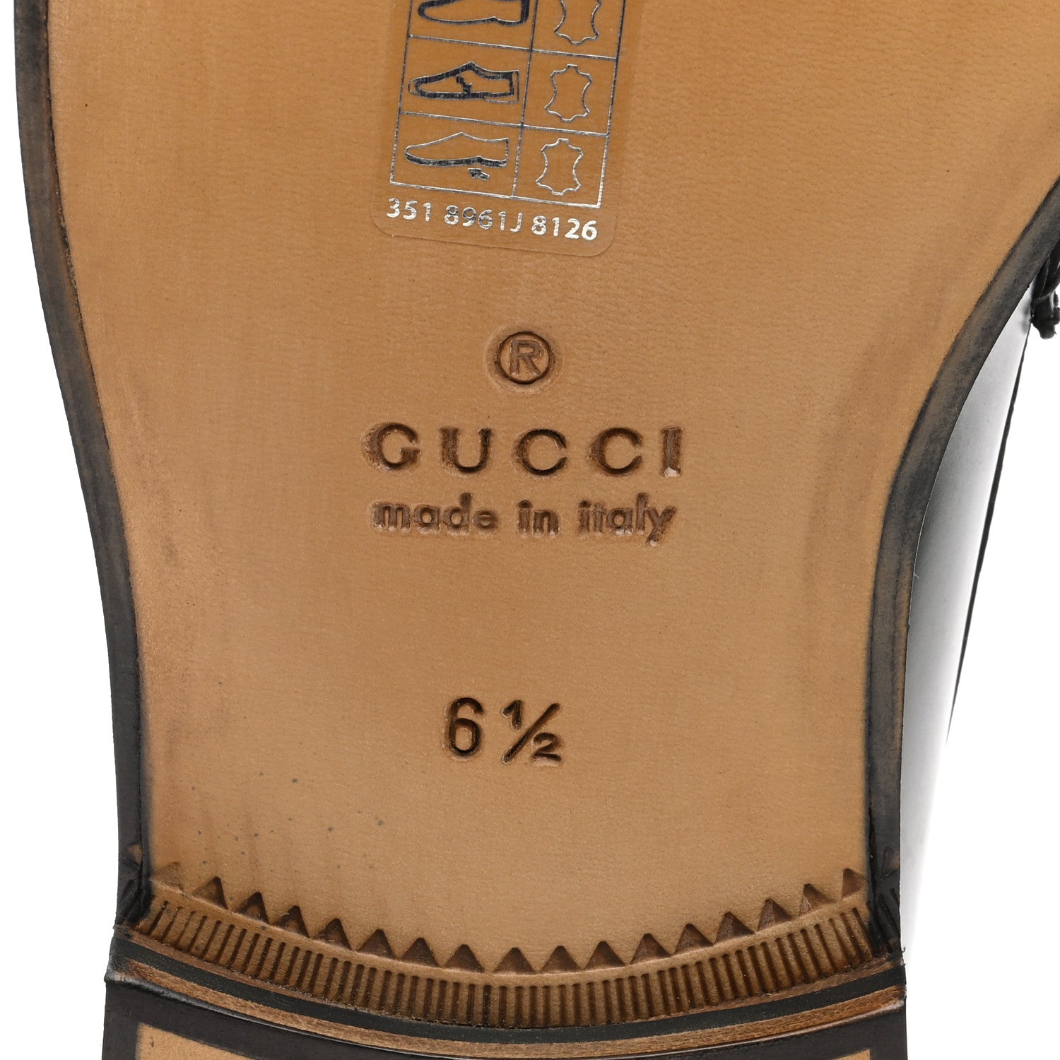 Gucci Millennial Ribot Mens Cara Loafers 6.5 Black 6 of 7