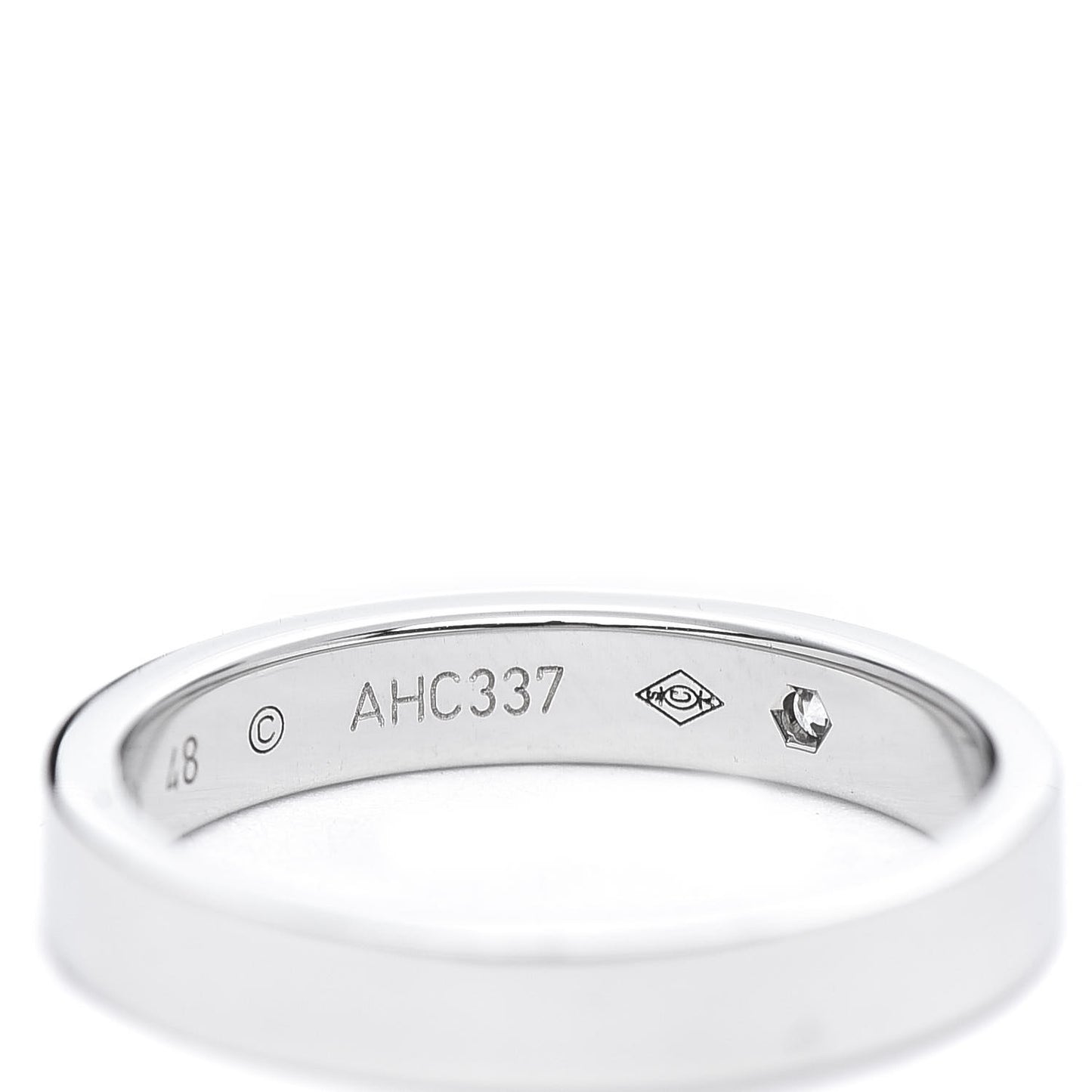 Platinum Diamond 3mm C De Wedding Band Ring 48 4.5