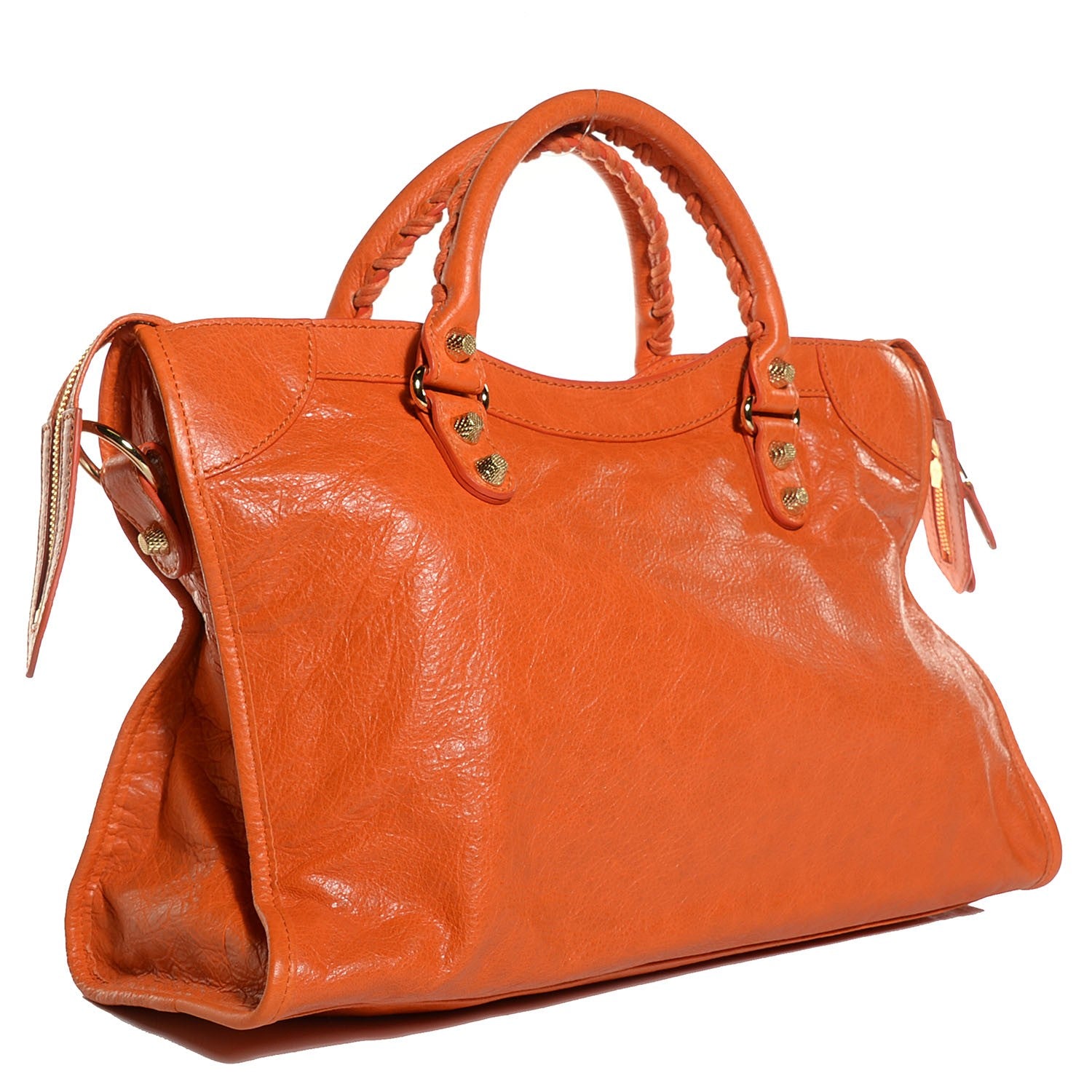 Balenciaga Agneau Giant 12 Gold Hardware City Tangerine 3 of 13