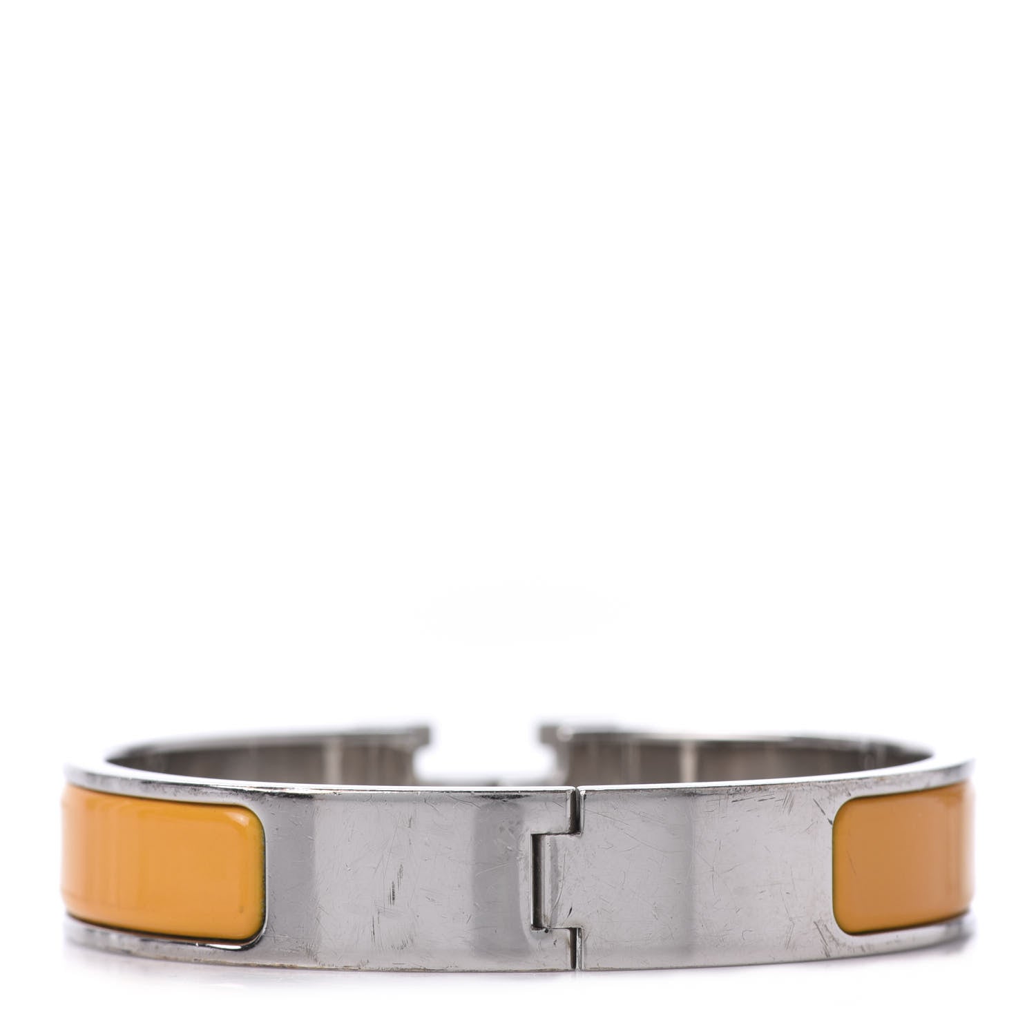 Hermes Enamel Narrow Clic Clac H Bracelet PM Mimosa 3 of 6