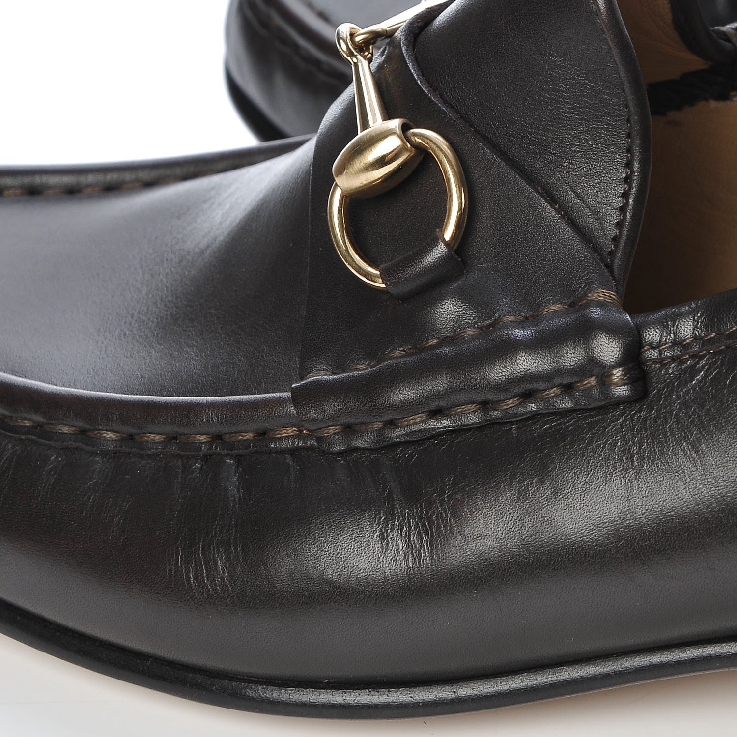 Gucci Calfskin Mens 1953 Horsebit Loafers 12 Brown 13 of 17