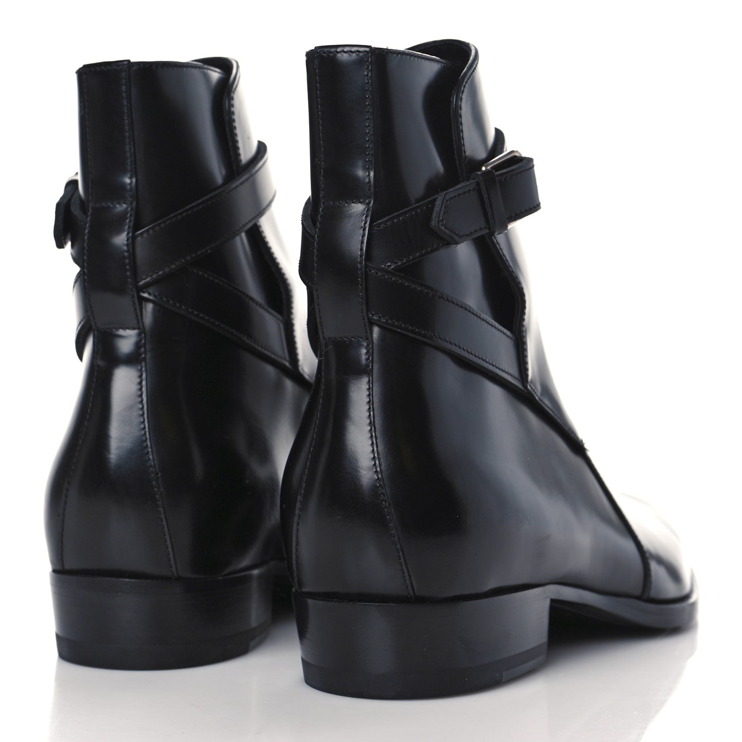 Calfskin Wyatt 30 Boots 40 Black