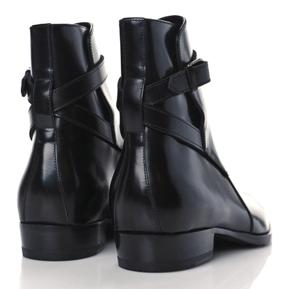 Saint Laurent Calfskin Wyatt 30 Boots 40 Black 4 of 7