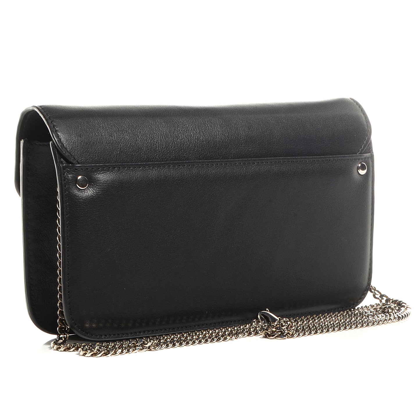Leather PS11 Chain Wallet Black