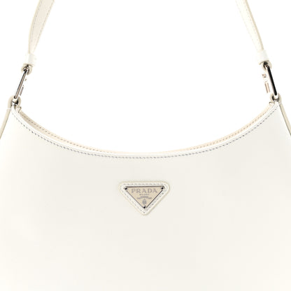 Prada Spazzolato Cleo Shoulder Bag White 8 of 10