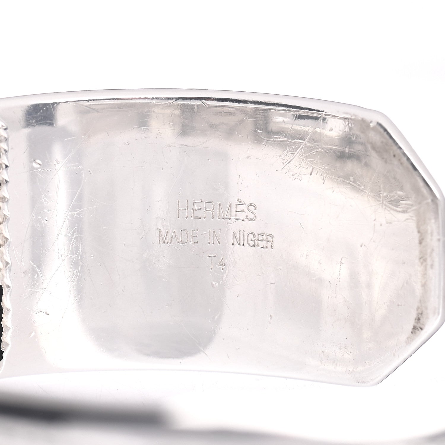 Hermes Sterling Silver Touareg Newton Cuff Bracelet 4 of 4