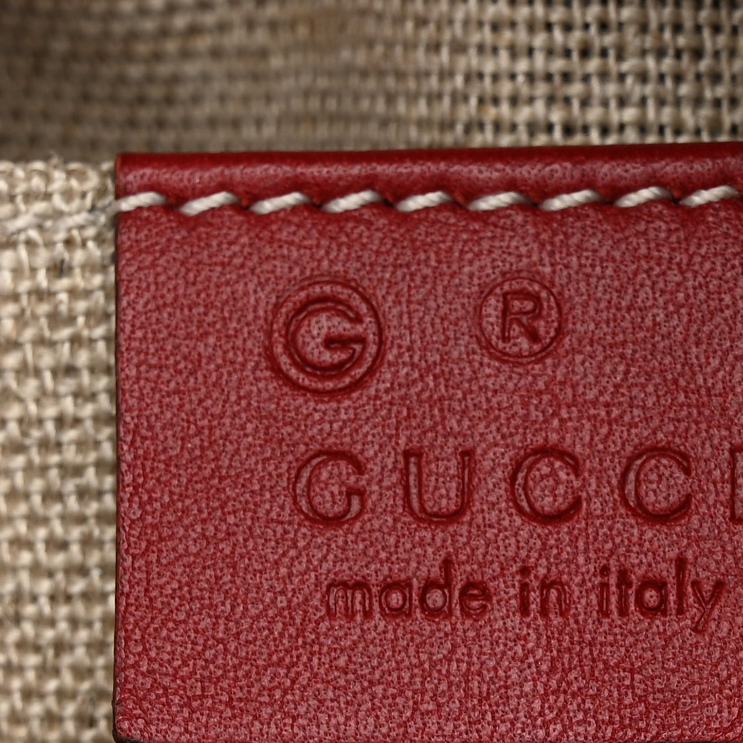 Soft Microguccissima Mini Dome Bag Rosso