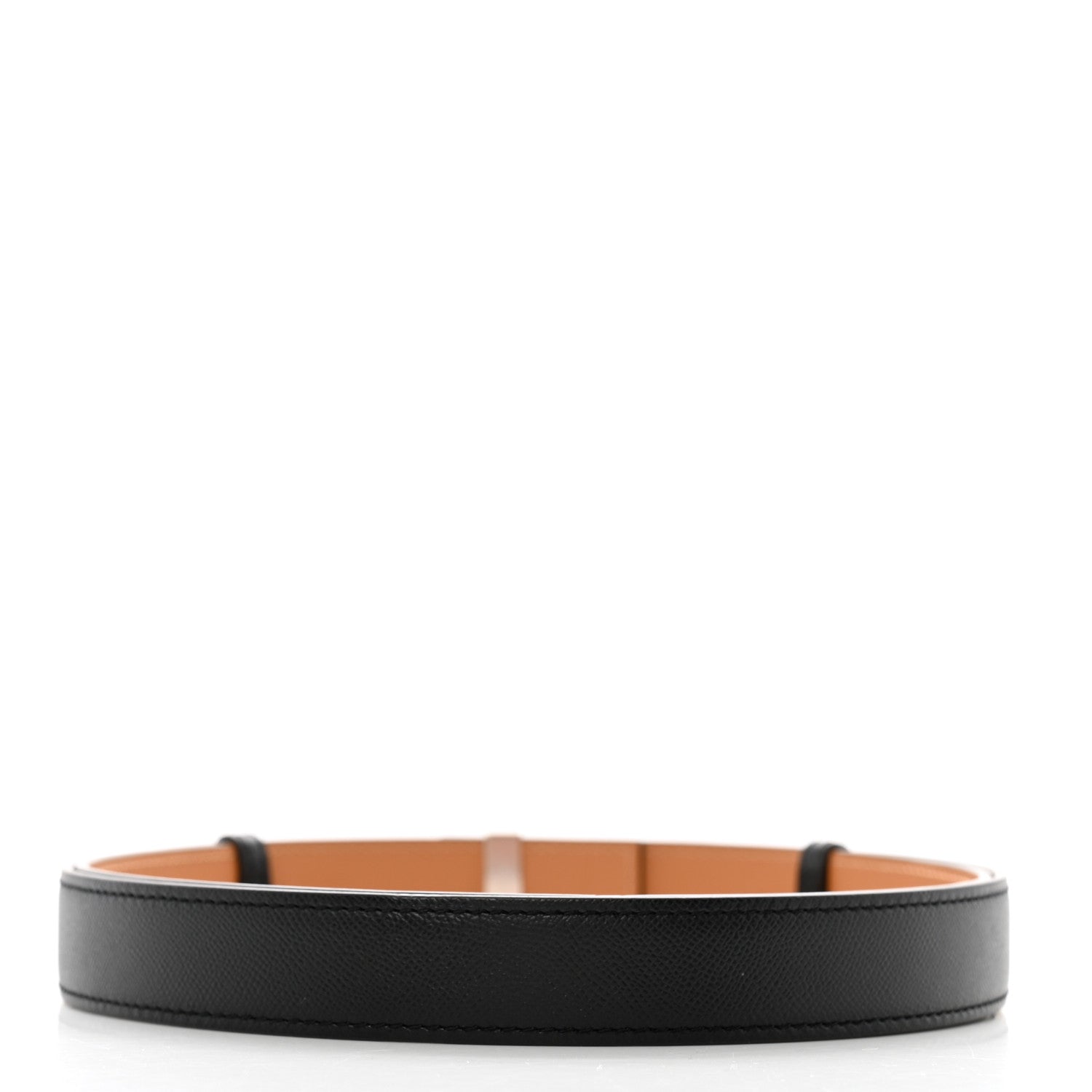Hermes Epsom Swift 24mm Collier De Chien Belt Black Gold 2 of 5