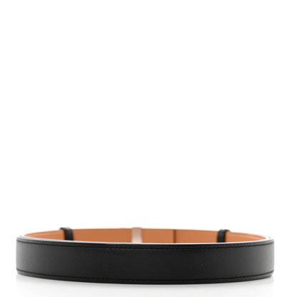 Hermes Epsom Swift 24mm Collier De Chien Belt Black Gold 2 of 5