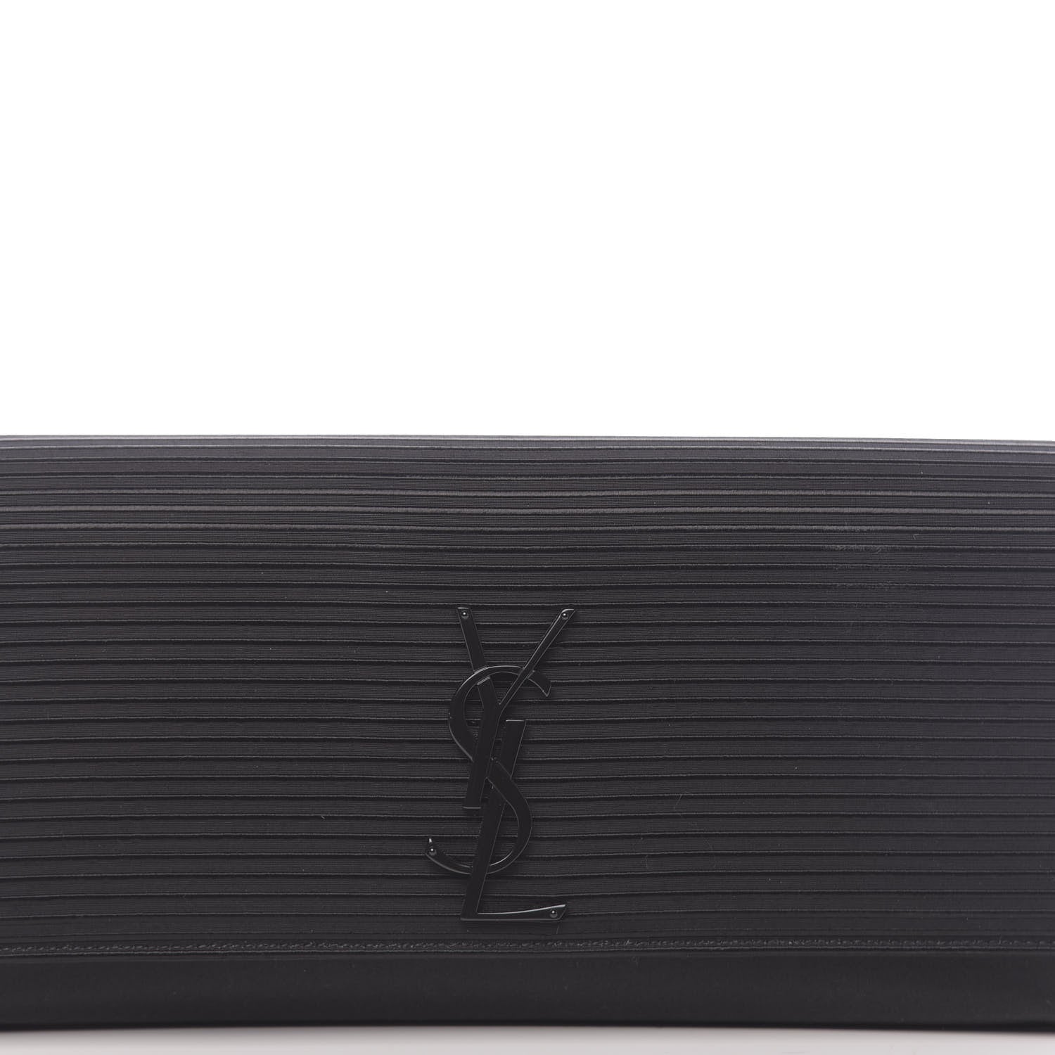 Saint Laurent Viscose Monogram Cassandre Clutch Black 9 of 9