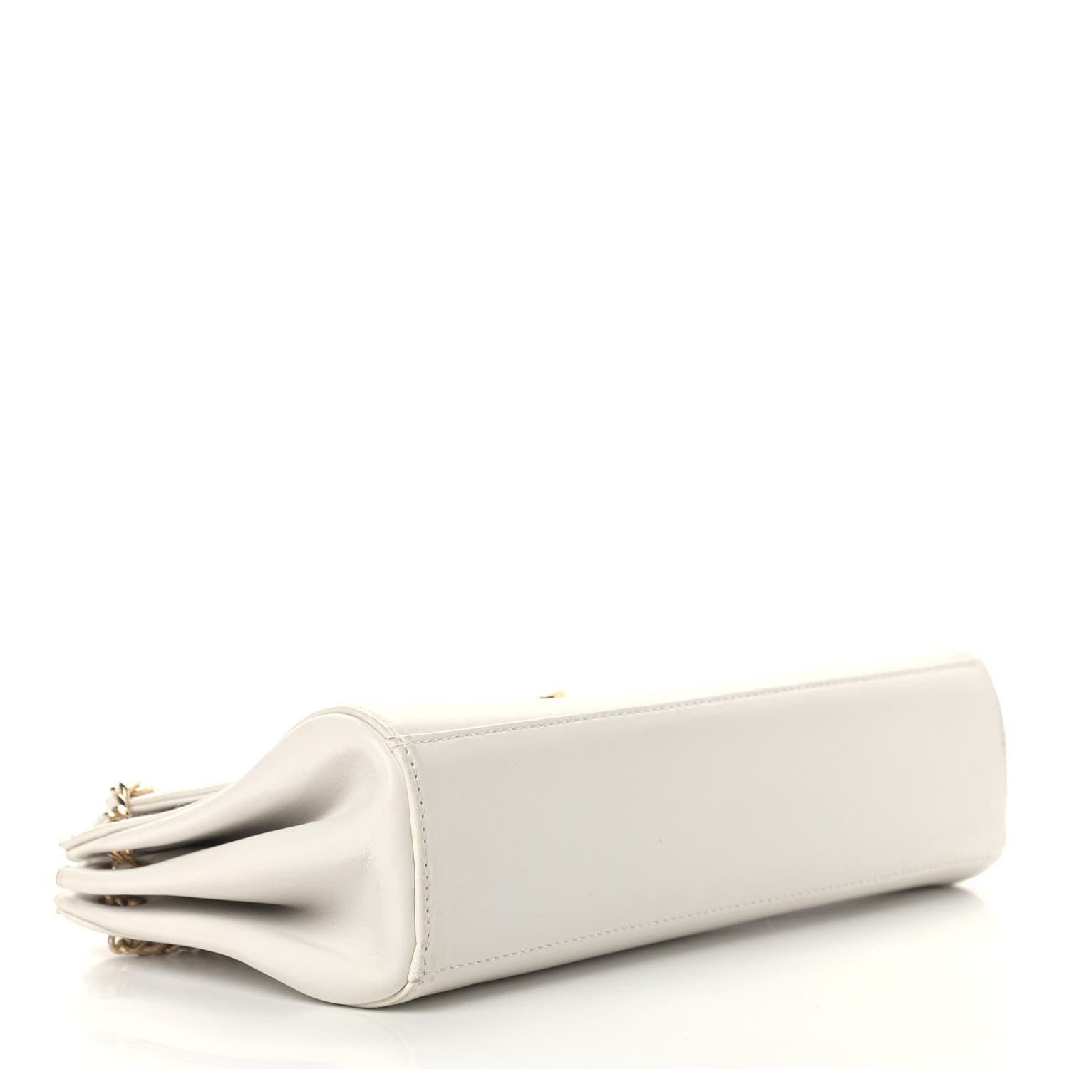 Chanel Lambskin Chocolate Bar Accordion Mademoiselle White 4 of 15