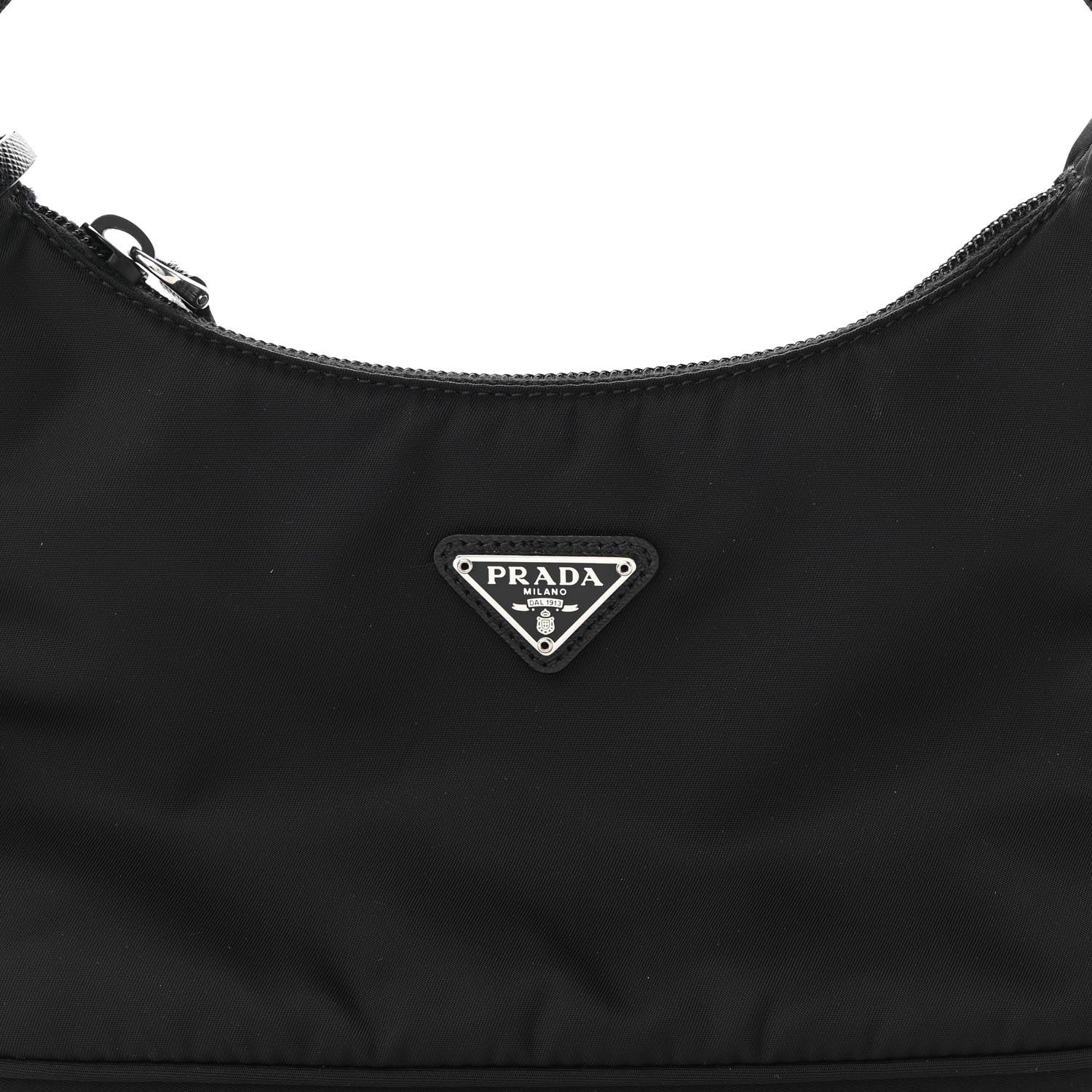 Prada Tessuto Nylon Mini Re-Edition 2000 Bag Black 7 of 8