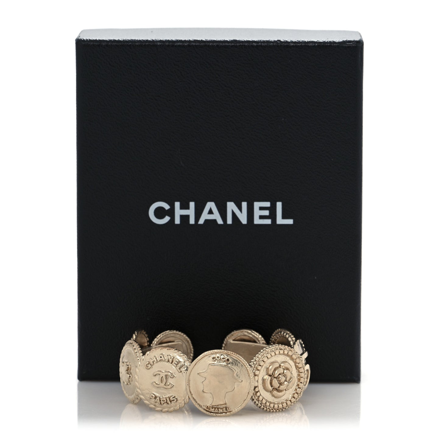Medallion Precious Symbols Cuff Gold