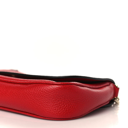 Gucci Pebbled Calfskin Medium Soho Flap Crossbody Vibrant Red 9 of 9