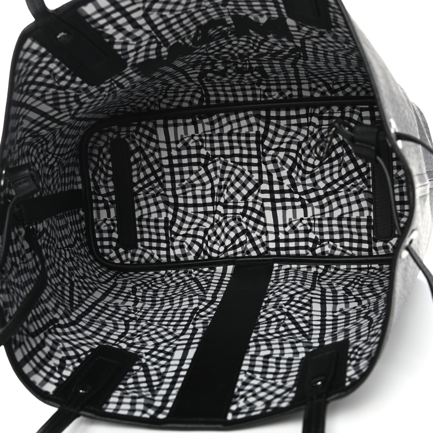 MCM Visetos Medium Liz Reversible Shopper Tote Black 6 of 14