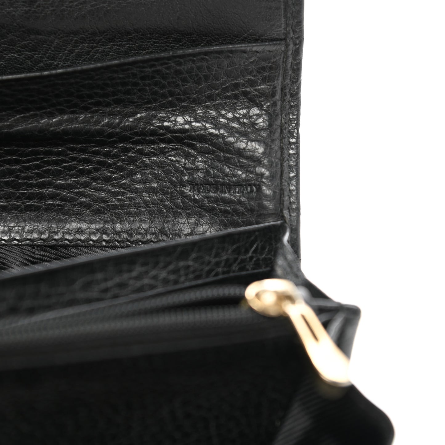 Calfskin Mega Check Continental Wallet Black