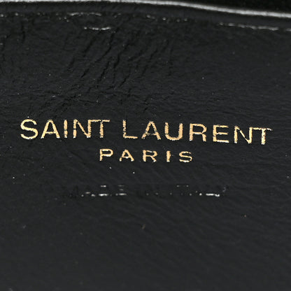Saint Laurent Grain De Poudre Matelasse Monogram Mini Lou Camera Bag Black 6 of 8