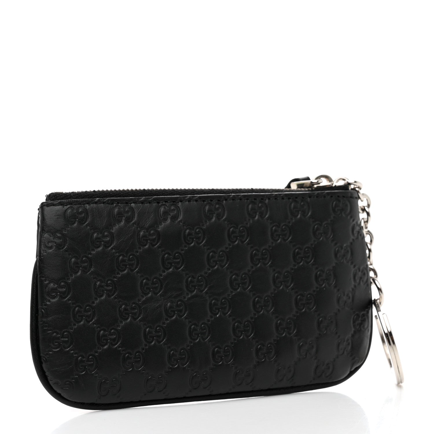 Gucci Microguccissima Key Ring Coin Case Black 3 of 8