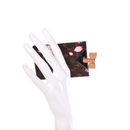 Louis Vuitton Monogram Cherry Blossom Mirror With Case Brown 2 of 8