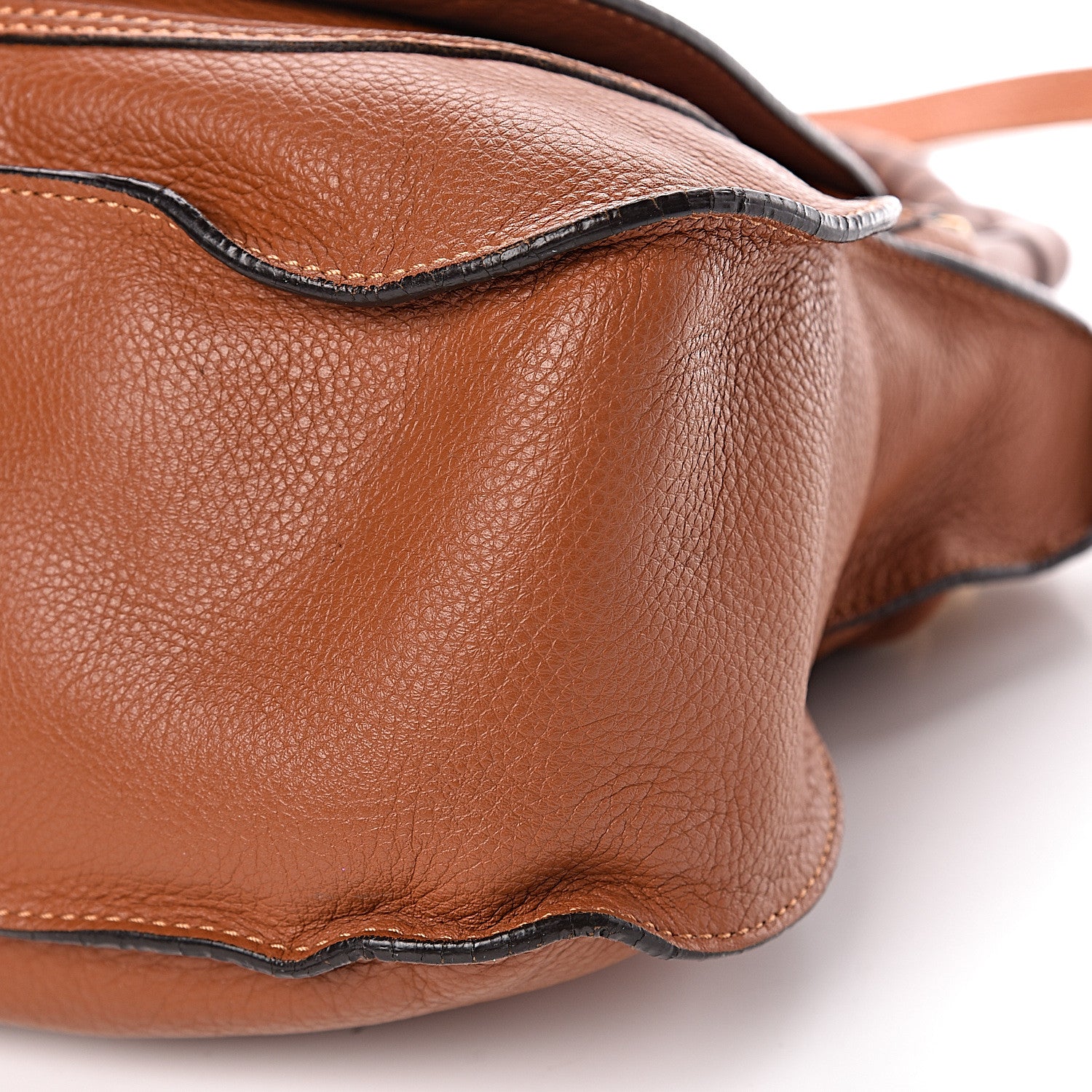 Chloe Calfskin Medium Marcie Satchel Tan 8 of 12