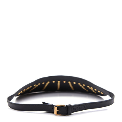 Gucci Lambskin Strass Sun Visor M Black 4 of 8