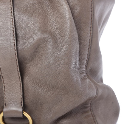 Miu Miu Vitello Lux Gathered Tote Juta 13 of 15