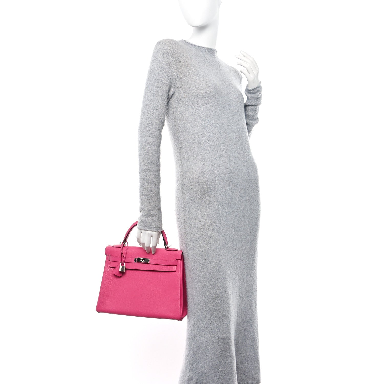 Hermes Evercolor Kelly Retourne 28 Rose Azalee 2 of 15