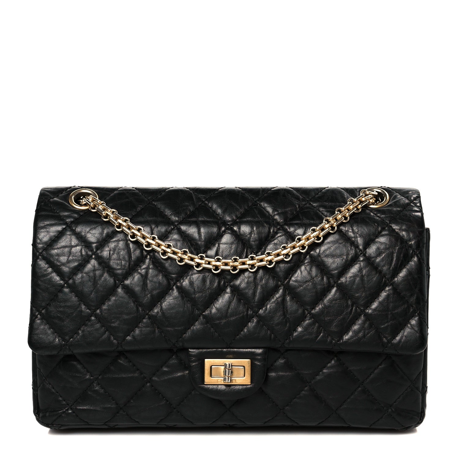 Chanel Aged Calfskin Quilted 2.55 Reissue 226 Flap Black 1 of 10