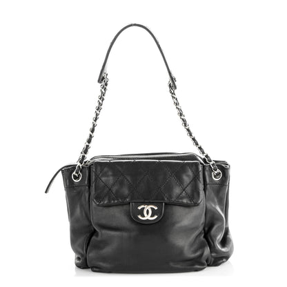 Chanel Lambskin Diamond Stitch Shoulder Bag Black 1 of 7