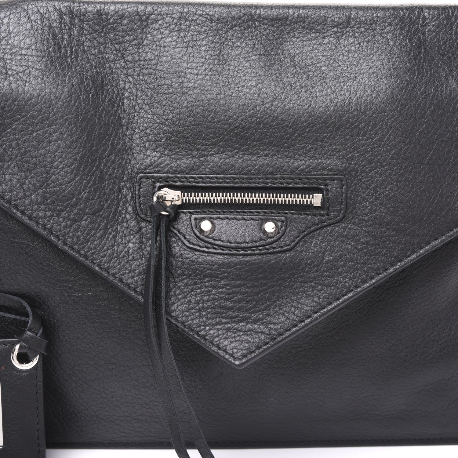 Balenciaga Veau Papier Sight Clutch Black 8 of 9