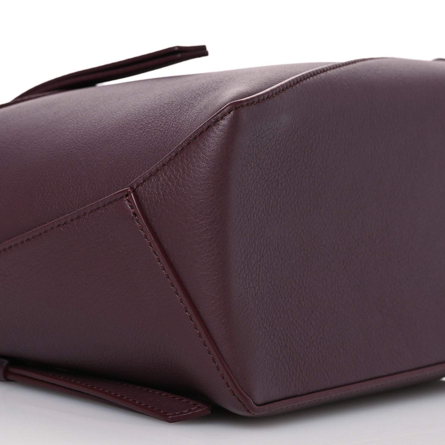 Loewe Soft Grained Calfskin Small Puzzle Edge Bag Dark Burgundy 10 of 14