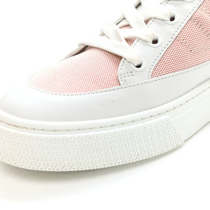 Hermes Canvas Calfskin Deep Sneakers 37 Framboise White 10 of 11