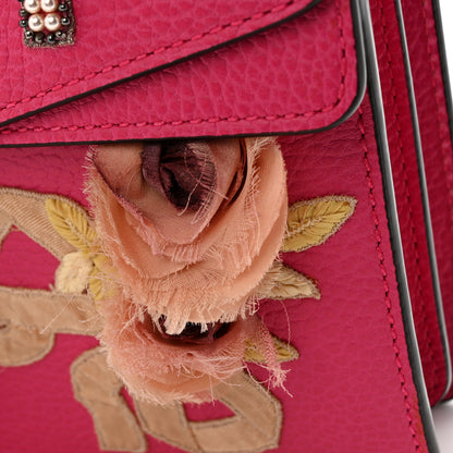 Gucci Pebbled Calfskin Embellished Guccify Small Dionysus Shoulder Bag Rosa 12 of 16
