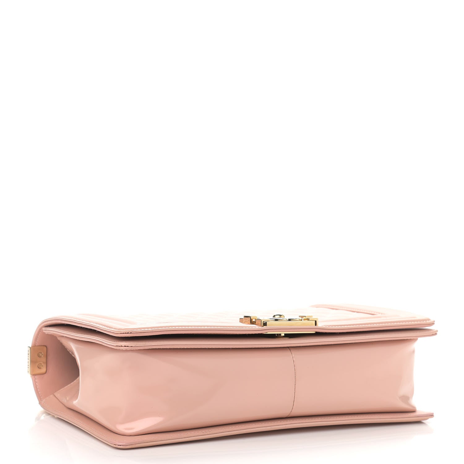 Chanel Patent Quilted New Medium Boy Flap Light Pink 4 of 11