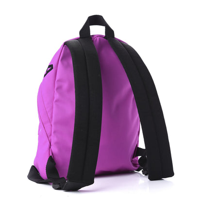 Balenciaga Sport Nylon Logo Embroidered S Wheel Backpack Fuchsia Black 2 of 9